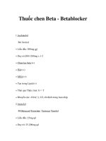 Thuốc chen Beta - Betablocker ppsx