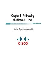 Chương 6 - Giải quyết các mạng - IPv4 ppsx