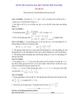 ĐỀ ÔN THI CAO ĐẲNG, ĐẠI HỌC NĂM 2011 MÔN TOÁN HỌC - MÃ ĐỀ 010 ppsx