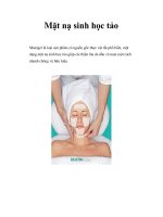 Mặt nạ sinh học tảo doc