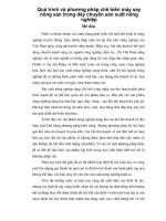 Quá trình và phương pháp chế biến máy say nông sản trong dây chuyền sản xuất nông nghiệp p1 potx