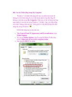 Giáo trình Window: Tổng hợp những thủ thuật hay phần 2 pps