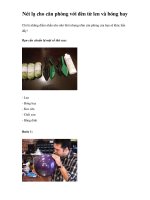 Nét lạ cho căn phòng với đèn từ len và bóng bay pps