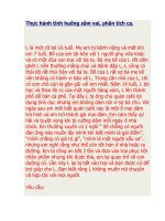 Thực hành tình huống sắm vai, phân tích ca.