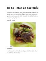 Ba ba - Món ăn bài thuốcKba còn là vị potx