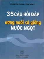 35 Câu hỏi đáp về ương nuôi cá giống nước ngọt part 1 ppsx