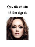 Quy tắc chuẩn để làm đẹp da ppsx