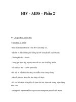 HIV - AIDS – Phần 2 pot