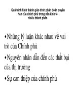Quá trình hình thành giáo trình phán đoán quyền hạn của chính phủ trong nền kinh tế nhiều thành phần p1 doc