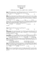 KÌ THI THỬ ĐẠI HỌC NĂM HỌC 2010-2011- Bài số 26 docx
