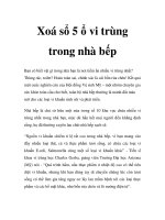Xoá sổ 5 ổ vi trùng trong nhà bếp pot