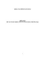 Phương hướng, giải pháp nhằm nâng cao hiệu quả hoạt động huy động vốn của ngân hàng thương mại