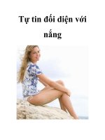 Tự tin đối diện với nắng docx