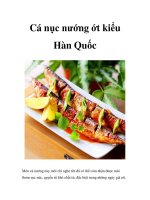 Cá nục nướng ớt kiểu Hàn Quốc pdf