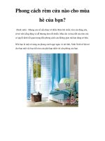 Phong cách rèm cửa nào cho mùa hè của bạn? pptx