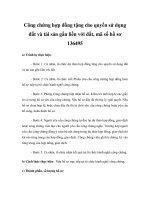 Công chứng hợp đồng tặng cho quyền sử dụng đất và tài sản gắn liền với đất, mã số hồ sơ 136495 pdf