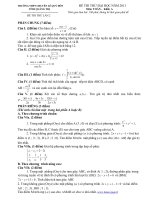 ĐỀ THI THỬ ĐẠI HỌC LẦN 2 NĂM 2011 MÔN: TOÁN, KHỐI A - TRƯỜNG THPT CHUYÊN LÊ QUÝ ĐÔN TỈNH QUẢNG TRỊ  ppsx