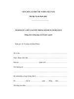 MẪU TỜ KHAI SỬA CHỬA SAI SÓT TRONG NỘI DUNG SỔ HỘ TỊCH (Dùng cho trường hợp yếu tố nước ngoài) ppsx