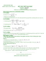LUYỆN THI ĐẠI HỌC MÔN TOÁN - ĐỀ 42 ppsx