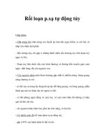 Rối loạn p.xạ tự động tủy pot