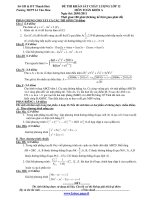 ĐỀ THI THỬ ĐẠI HỌC NĂM 2011 MÔN: TOÁN, KHỐI A - TRƯỜNG THPT LÊ VĂN HƯU potx