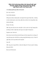 Giáo trình phương pháp vận dụng thuật ngữ chuyên ngành trong công trình xây dựng cấp thoát nước cho thành phố p1 doc