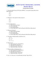 ĐỀ ÔN TẬP SỐ 3 THI ĐẠI HỌC, CAO ĐẲNG Môn thi: Sinh vật docx