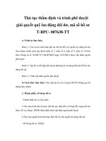 Thủ tục thẩm định và trình phê duyệt giải quyết quỹ lao động dôi dư, mã số hồ sơ T-BPC- 007638-TT pps