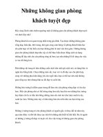 Những không gian phòng khách tuyệt đẹp docx