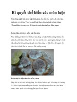 Bí quyết chế biến các món luộc potx