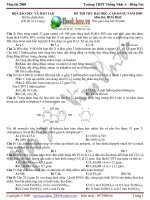 ĐỀ THI THỬ ĐẠI HỌC MÔN HOÁ HỌC - ĐỀ SỐ 29 potx