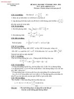ĐỀ KSCL ĐẠI HỌC LẦN 4 NĂM 2011 MÔN: TOÁN, KHỐI A - TRƯỜNG THPT VĨNH PHÚC doc