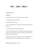 HIV - AIDS – Phần 3 potx