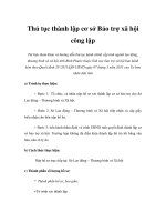 Thủ tục thành lập cơ sở Bảo trợ xã hội công lập pdf