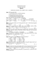 KÌ THI THỬ ĐẠI HỌC NĂM HỌC 2010-2011- Bài số 14 pdf