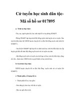 Cử tuyển học sinh dân tộcMã số hồ sơ 017895 pot