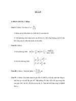 Đề thi ôn thi đại học môn toán - Đề số 49 pot