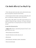 Các thuốc điều trị Cao Huyết Áp doc