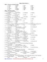 Tổng hợp đề thi trắc nghiệm môn tiếng anh - Đề số 02 potx