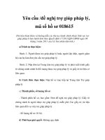 Yêu cầu /đề nghị trợ giúp pháp lý, mã số hồ sơ 018615 potx