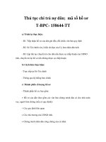 Thủ tục chi trả nợ dân; mã số hồ sơ T-BPC- 158644-TT ppt