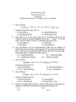 KÌ THI THỬ ĐẠI HỌC NĂM HỌC 2010-2011- BÀI SỐ 35 docx