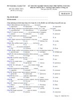Đáp án và đề thi tốt nghiệp trung học phổ thông năm 2011 môn Tiếng Nga – Chương trình chuẩn và nâng cao - Mã đề 514 ppt