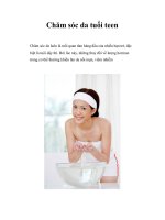 Chăm sóc da tuổi teen potx