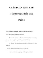 CHẨN ĐOÁN ĐỊNH KHU - Tổn thương hệ thần kinh - Phần 2 ppsx