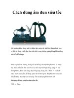 Cách dùng ấm đun siêu tốc pot