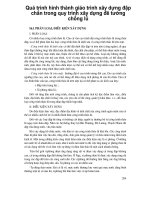 Quá trình hình thành giáo trình xây dựng đập chắn trong quy trình xây dựng đê tường chống lũ p1 pps