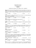 KÌ THI THỬ ĐẠI HỌC NĂM HỌC 2010-2011- Bài số 25 doc