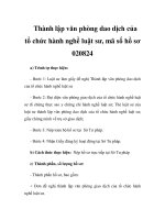 Thành lập văn phòng dao dịch của tổ chức hành nghề luật sư, mã số hồ sơ 020824 pps