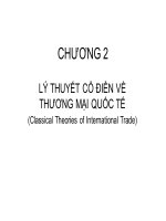 Bài giảng Lý thuyết cổ điển về thương mại quốc tế (Classical Theories of International Trade)